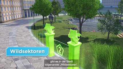 Die wilden Zonen sind vom Rest der Stadt abgetrennt.