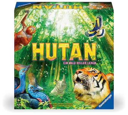 Beim Legespiel Hutan geht es in den Urwald