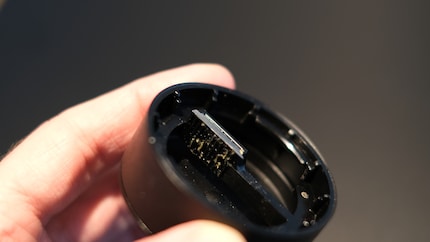 Das Quermesser ist in einem eigenen Ring verbaut.