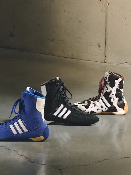 Der Adidas Rasant Mid in drei Farbgebungen.