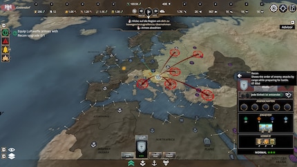 Le unità aeree hanno un raggio maggiore, con le quali posso anche attaccare zone leggermente più lontane.