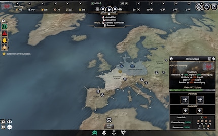 Posso costruire potenziamenti e creare guarnigioni nei territori conquistati. Tutto qua.