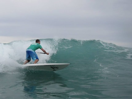 Maurus, le CEO d’Indiana, est lui-même très actif dans l’eau et sur les vagues.