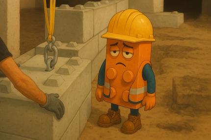 Wenn Lego erwachsen wird: Schluss mit bunten Steinen – hier wird grauer Ernst gebaut.