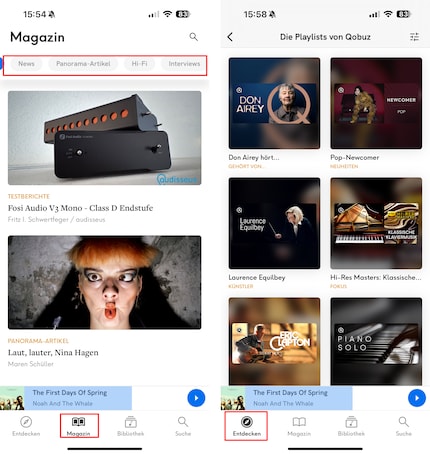 Qobuz si occupa anche di giornalismo musicale.