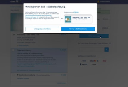 Dieses Pop-up beurteilt das Gericht als «unzulässig beeinflussend»
