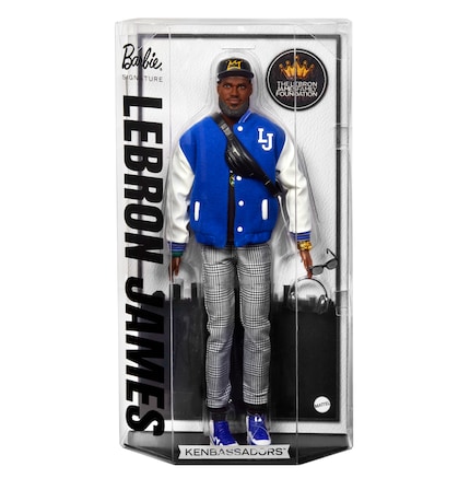 Available from April 2025: The LeBron James Kenbassador doll is part of the Barbie Signature collection.