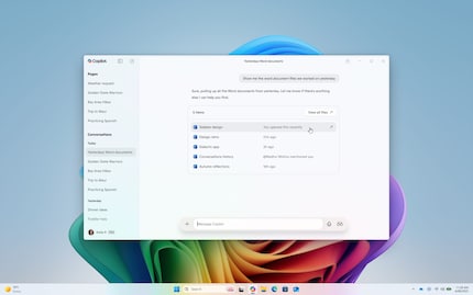 Ecco come appare la nuova ricerca di file.