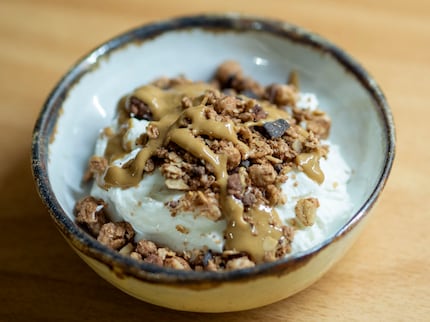 J’adore la crème de graines de tournesol dans mon muesli.