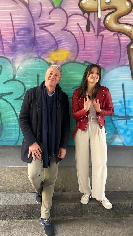 Franz Fischlin und YouMedia-Host Jenny Kitzka – natürlich fotografiert im trendigen Hochformat.