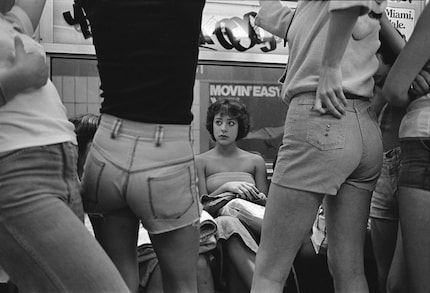 Roseann sur le chemin de Manhattan Beach, New York, 1978.