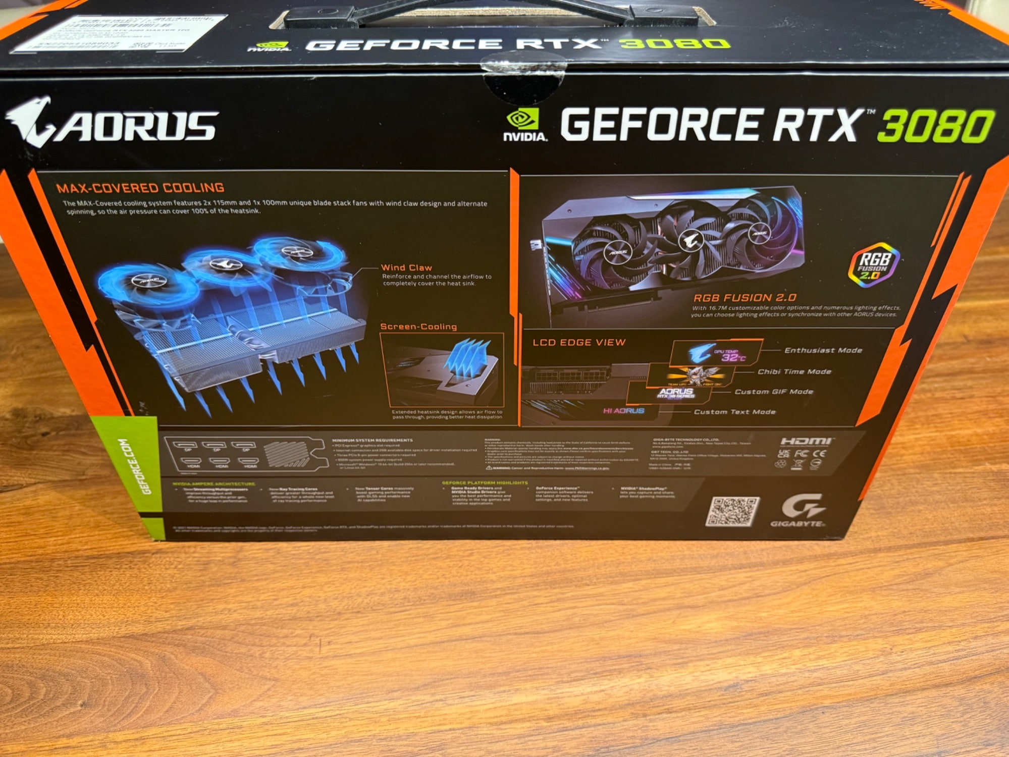Image du produit Gigabyte Aorus GeForce RTX 3080 Master (12 Go)