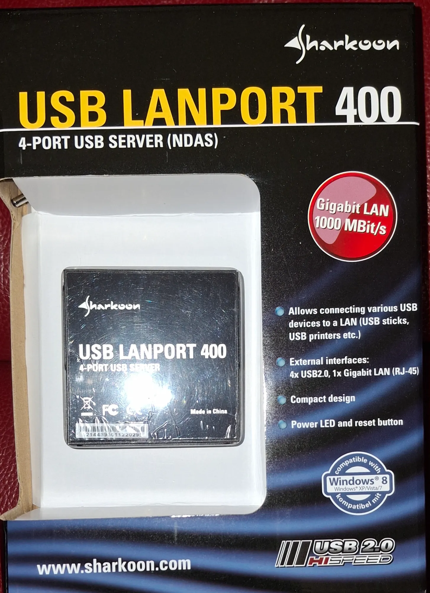 Immagine prodotto Sharkoon Porta LAN USB 400 (USB)