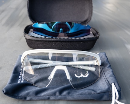The Valor Flux with its case and spare lens…