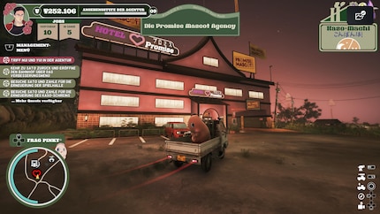 Il mio quartier generale nel gioco: la Promise Mascot Agency.