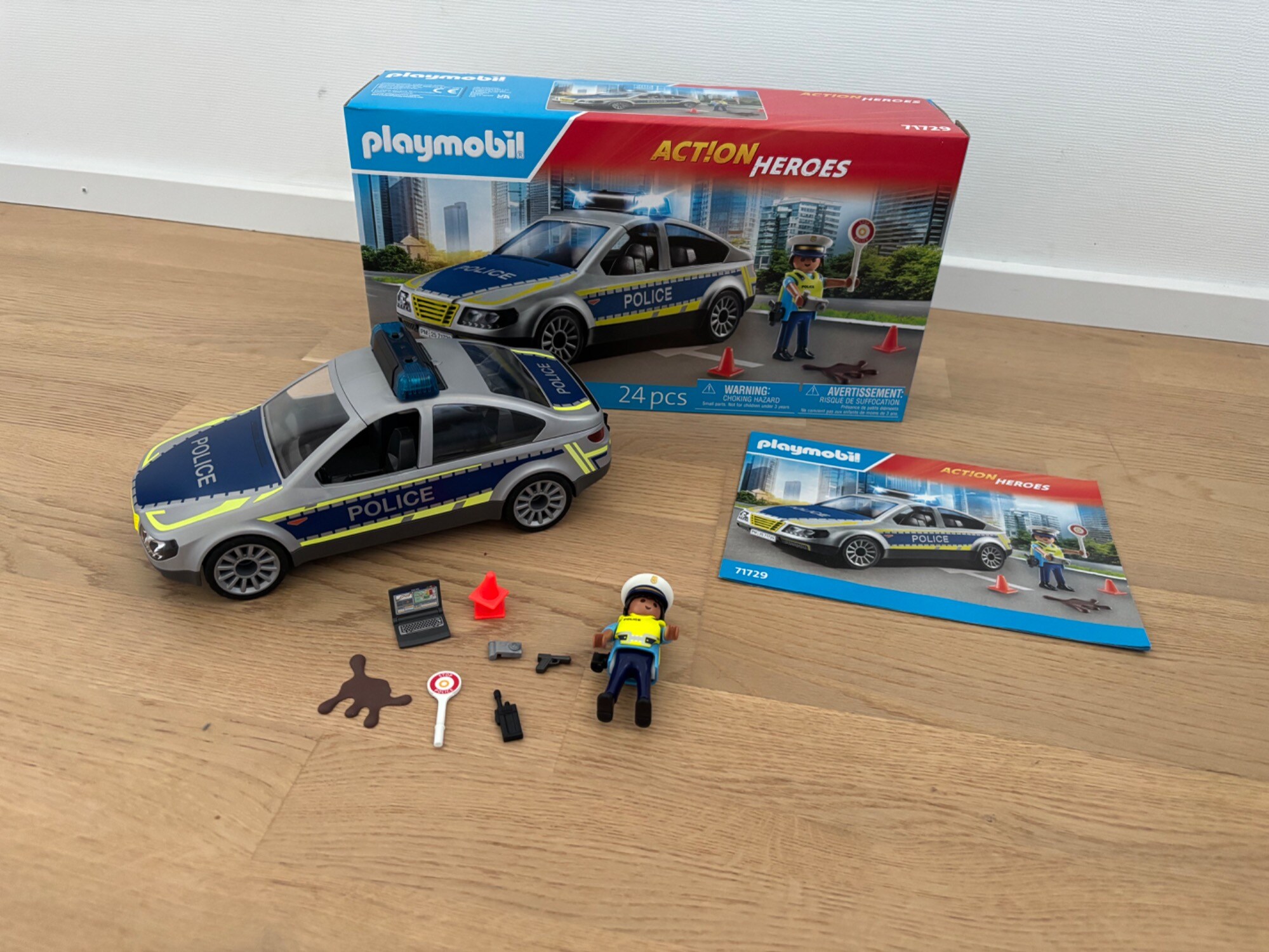 Produktbild Playmobil Polizei Streifenwagen (71729, Playmobil Action Heroes)