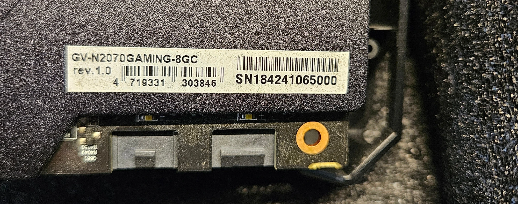 Actual product image Gigabyte GeForce RTX 2070 Gaming (8 GB)