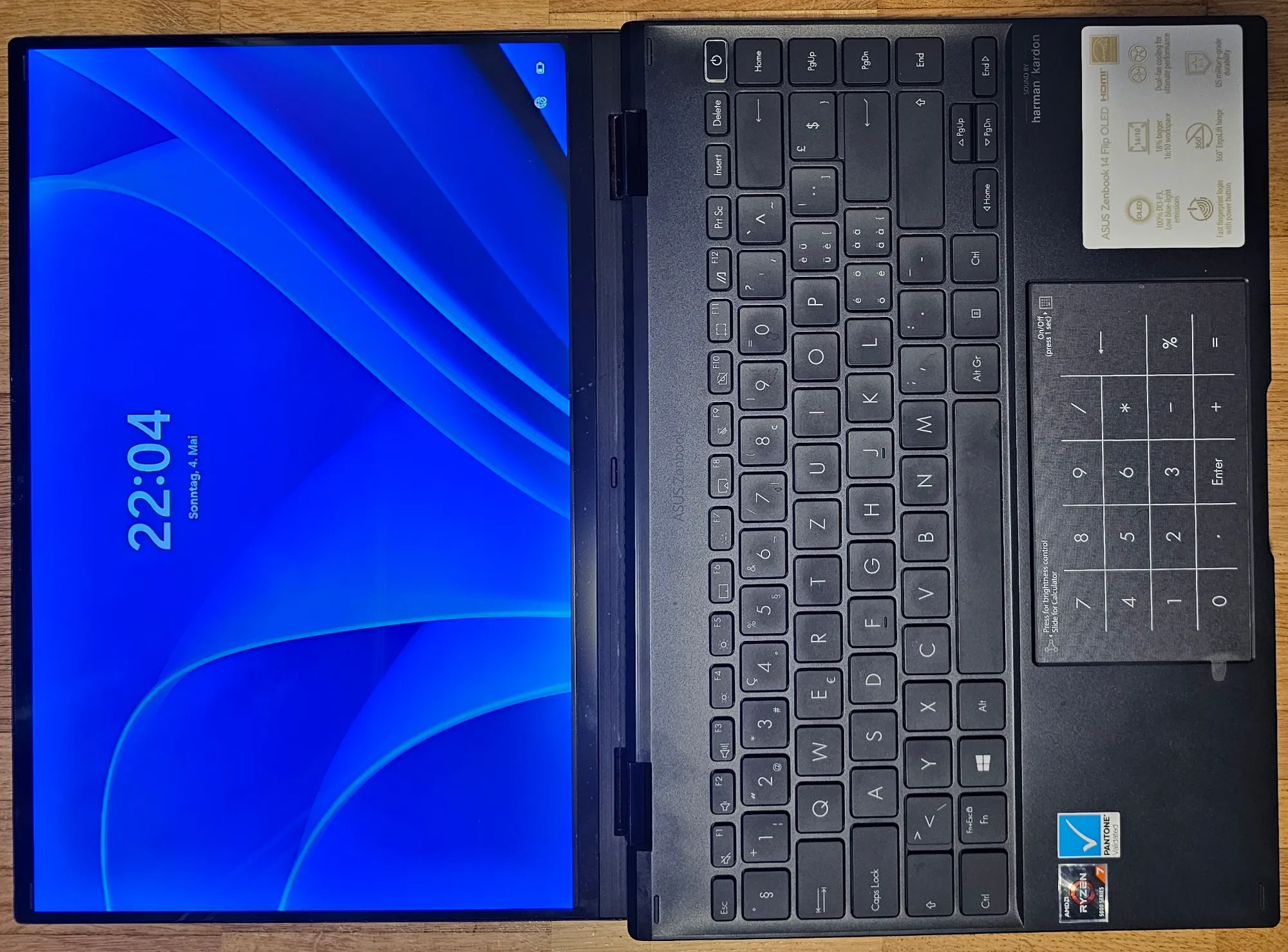 Immagine prodotto ASUS ZenBook 14 Flip OLED (14", AMD Ryzen 7 5800H, 16 GB, 512 GB)
