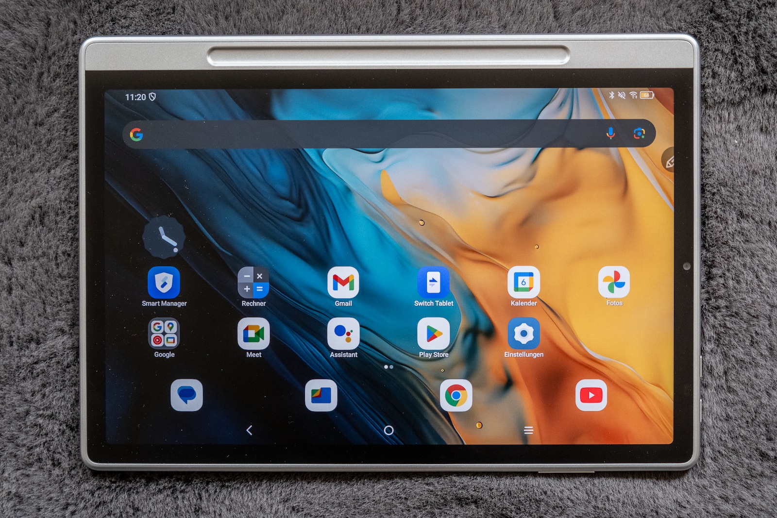 Im Farbmodus nutze ich das Tablet wie ein reguläres Android-Gerät.