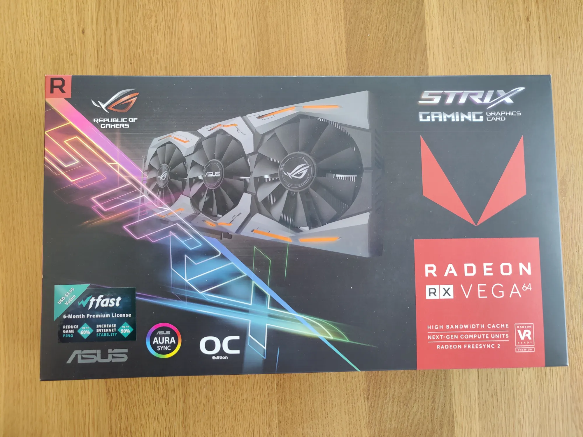 Actual product image ASUS Radeon ROG STRIX RX VEGA 64 O8G GAMING (8 GB)