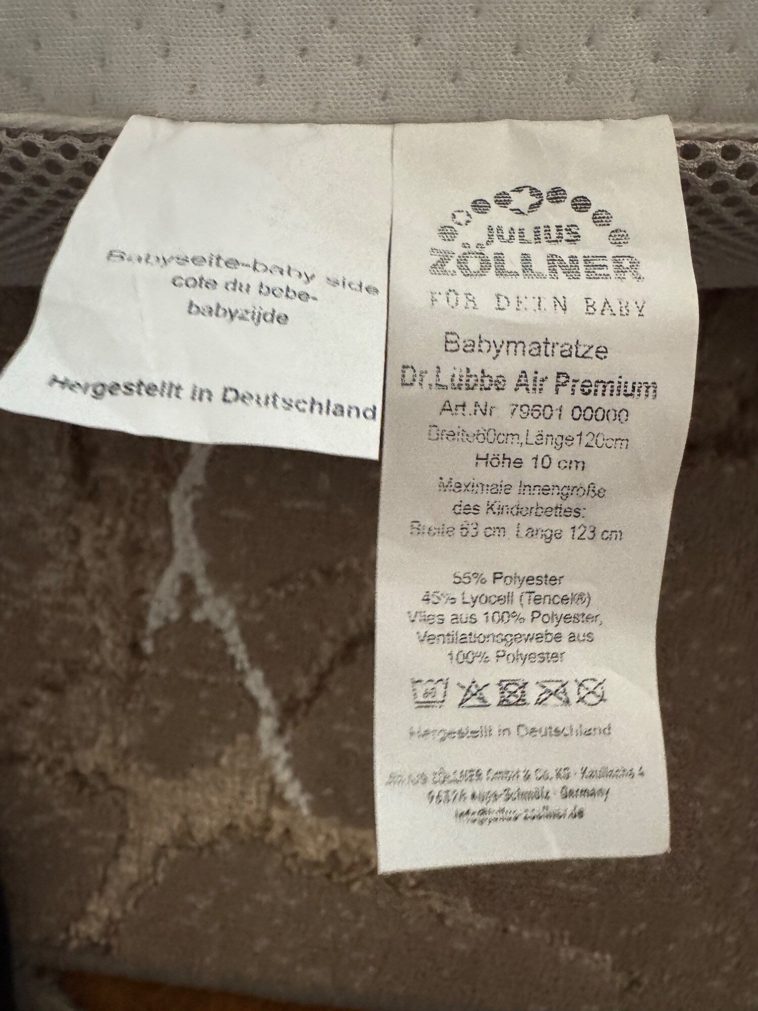 Sottolenzuolo Impermeabile 70x100cm Julius Zöllner - Cotone Traspirante - Foto 11