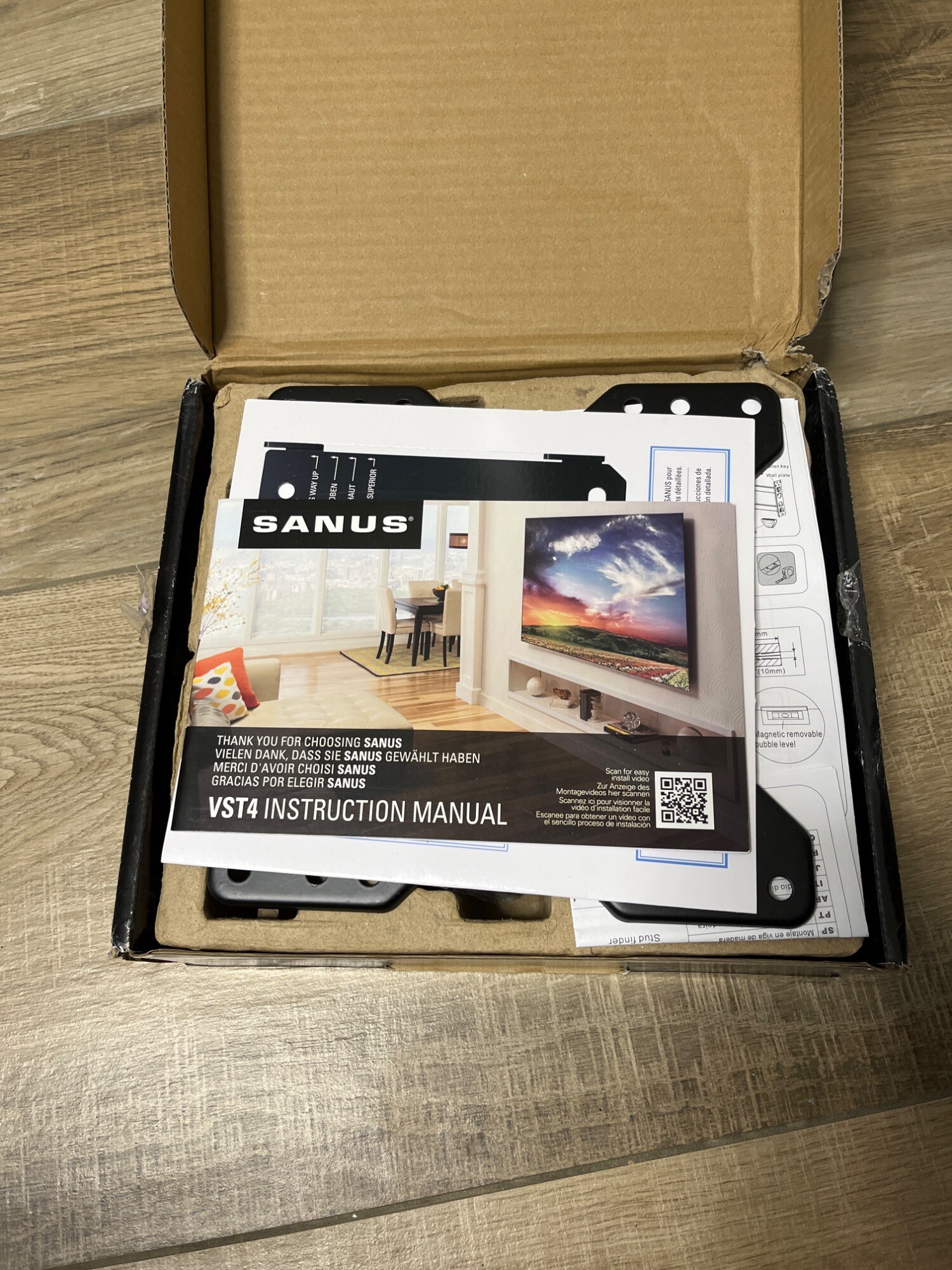 Image du produit tectake Support mural pour TV (Mur, 42", 25 kg)