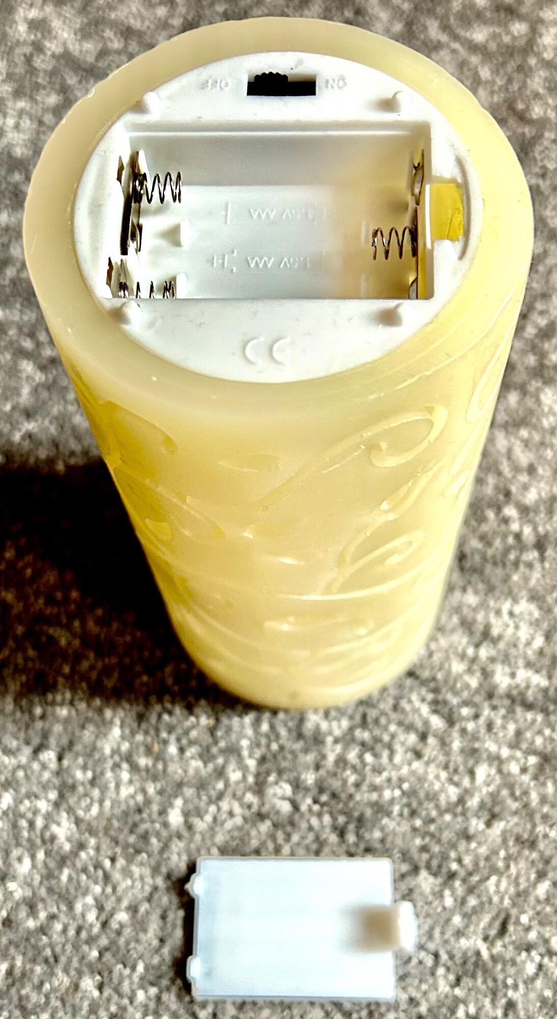 Actual product image Lunartec Real wax candle with color change, laser projector and remote control (1 x)