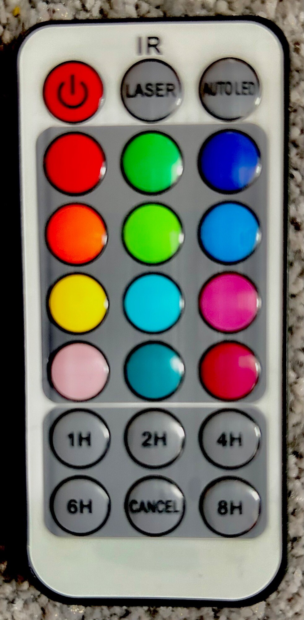 Actual product image Lunartec Real wax candle with color change, laser projector and remote control (1 x)