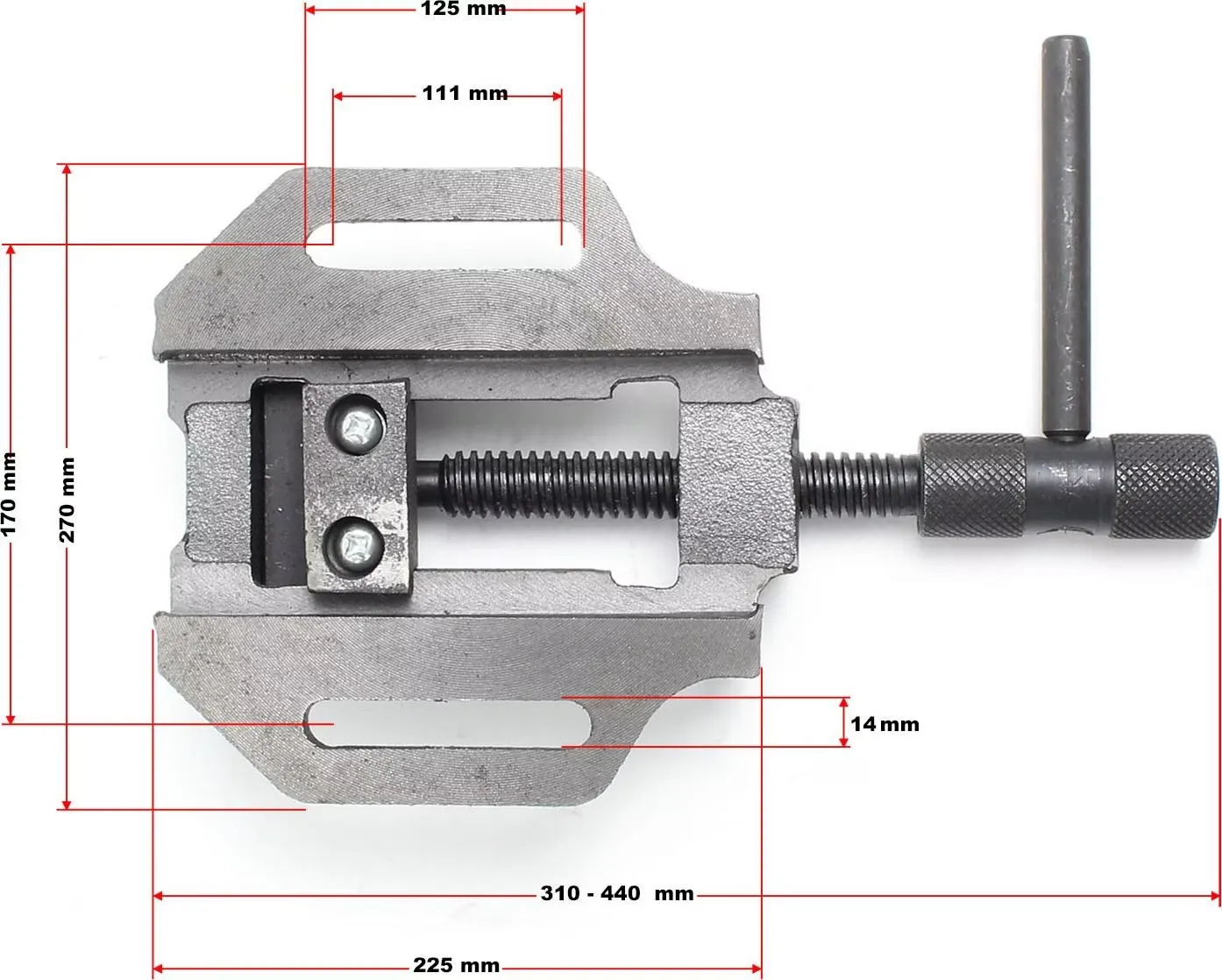 Produktbild Wiltec Maschinenschraubstock 150mm Schraubstock Werkstatt Bohrmaschinenschraubstock (150 mm)
