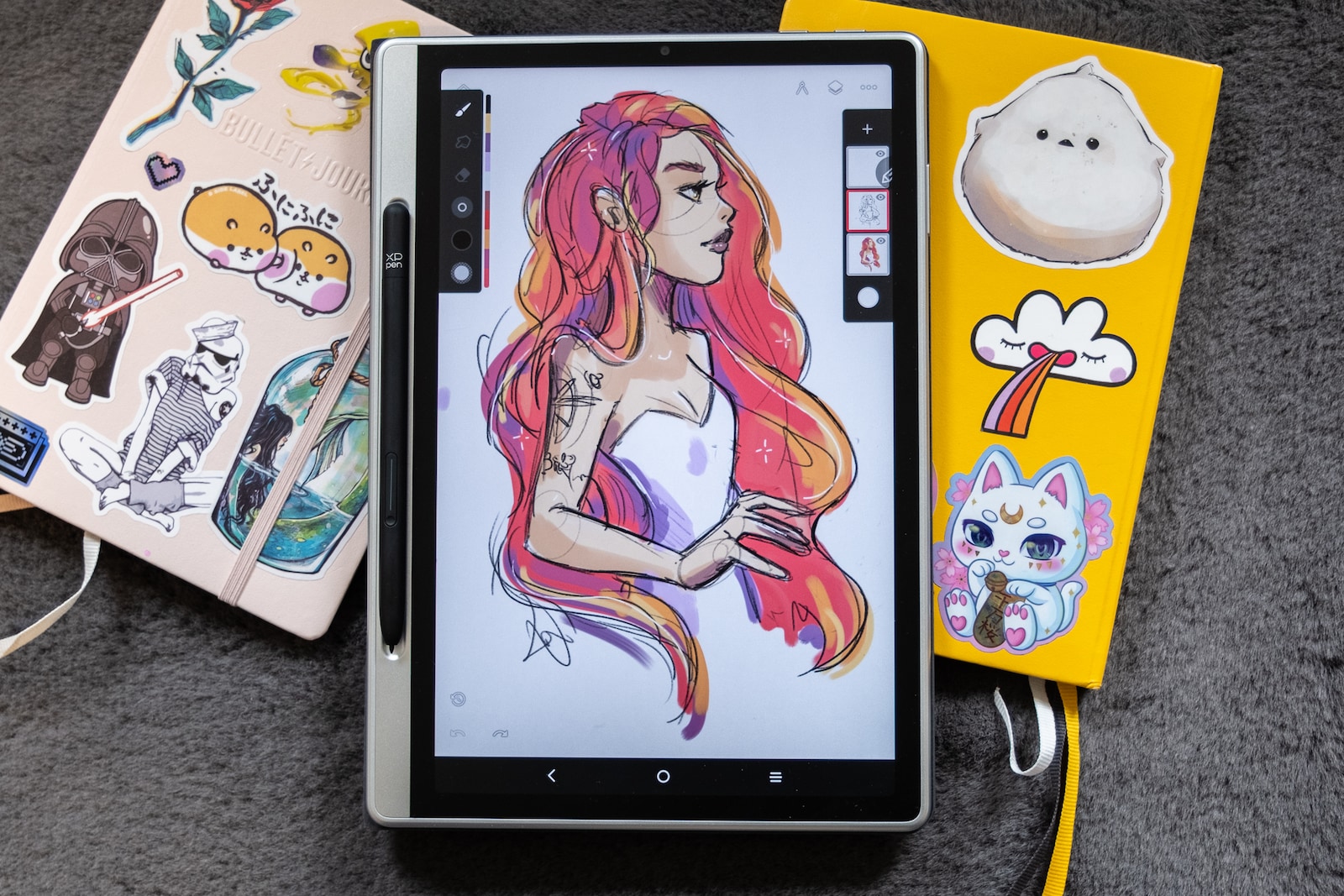 Das Magic Note Pad hat eine gute Farbraumabdeckung. Perfekt für Online-Kunst.