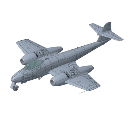 L'F.8 è stata la versione più costruita del Meteor, con circa 1550 aerei prodotti.