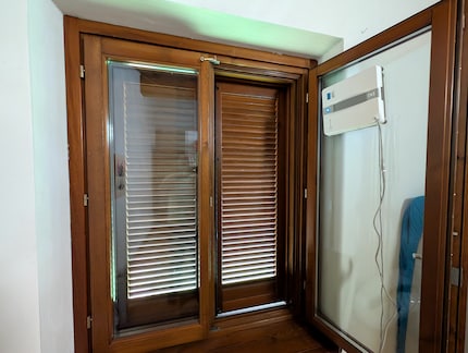 Ein Fenster, aber vier Scheiben: da ist nach zwei Minuten jeweils schon wieder umhängen angesagt.