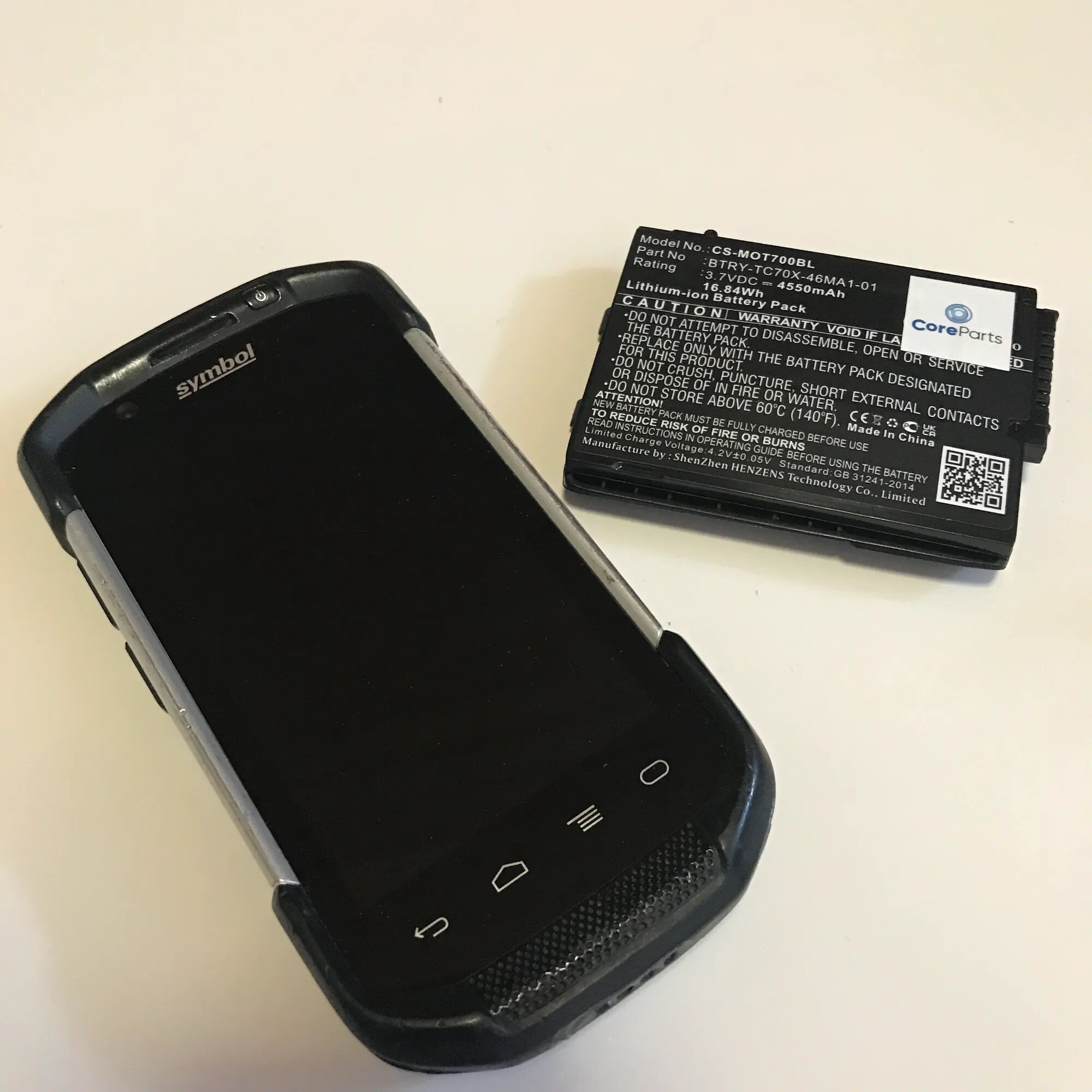 Actual product image Zebra Motorola TC70 (2D barcodes)