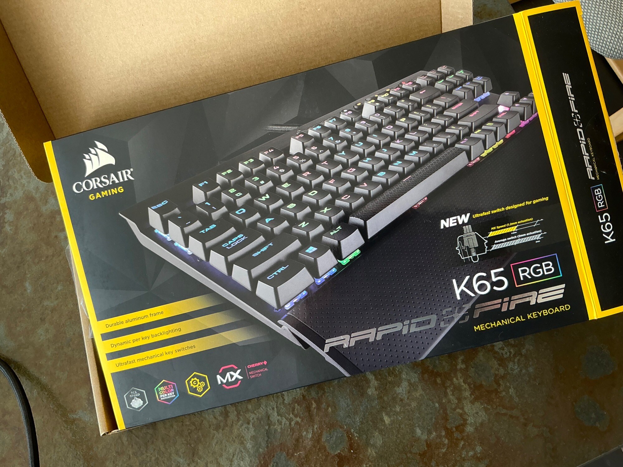 Immagine prodotto Corsair Gioco K65 RGB RAPIDFIRE (CH, Cablato)