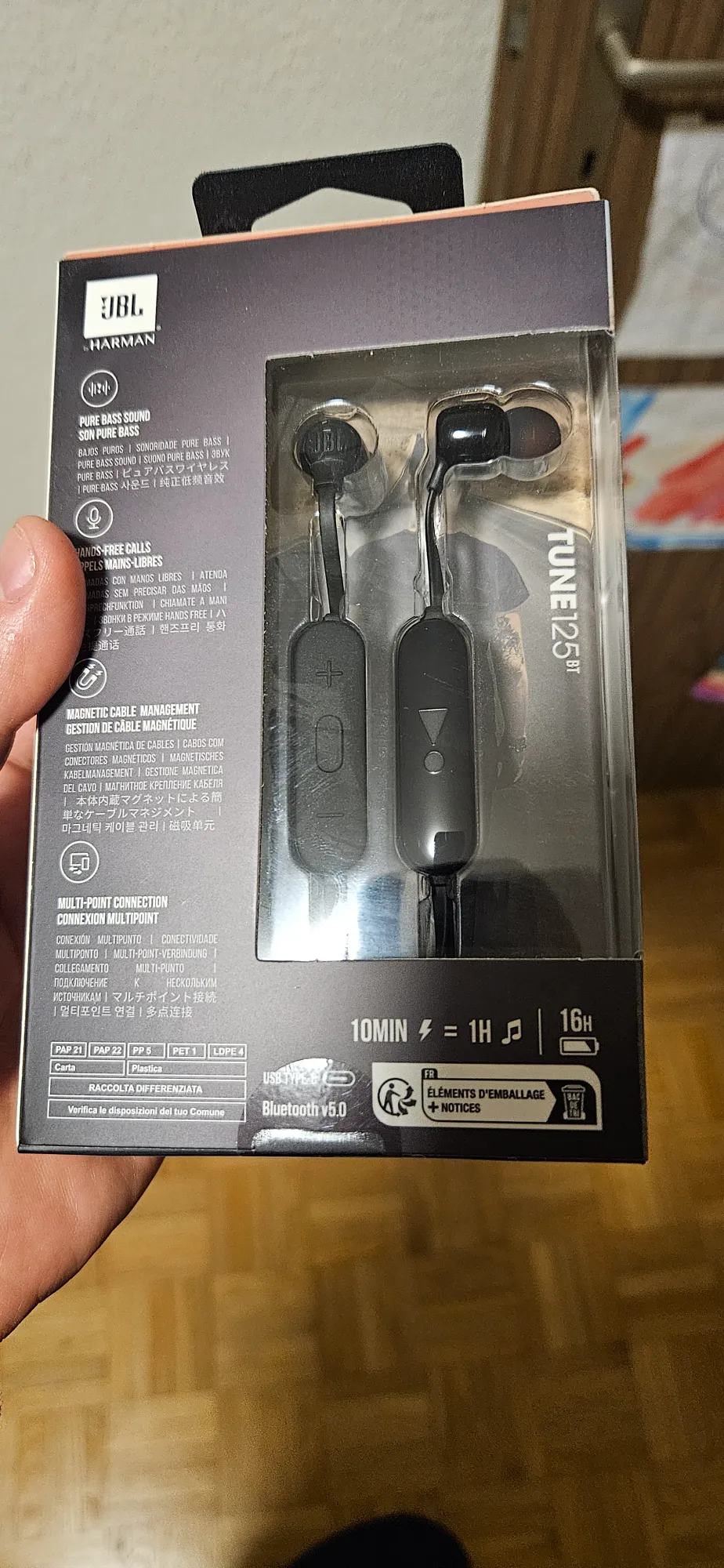 Image du produit JBL Tune 125BT (ANC, 16 h, Sans fil)