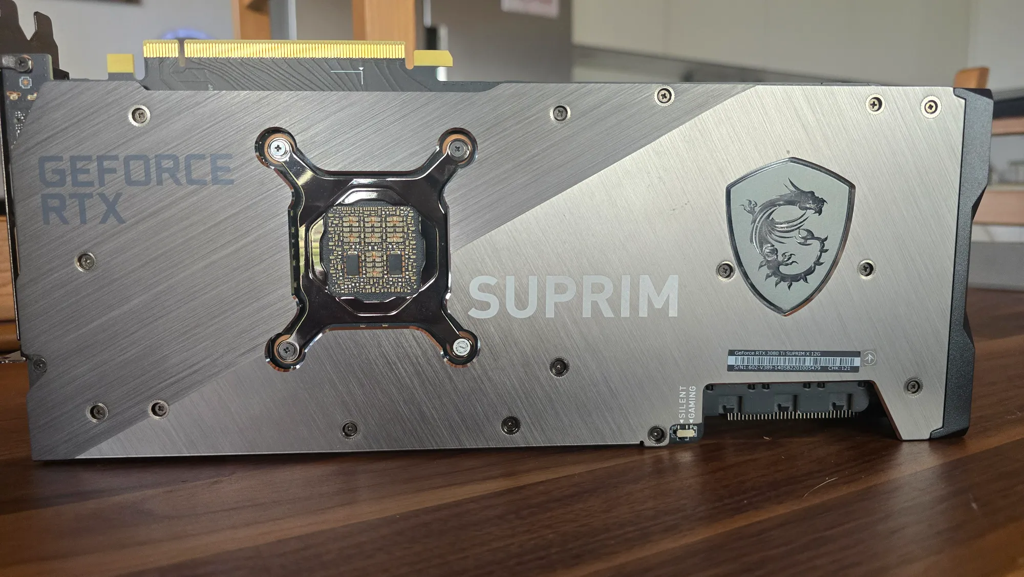 Actual product image MSI GeForce RTX 3080 Ti Suprim X 12G (12 GB)