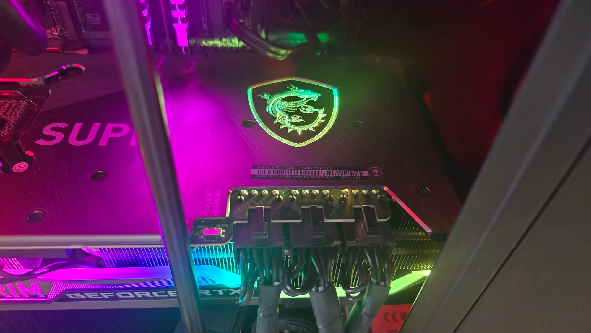 Actual product image MSI GeForce RTX 3080 Ti Suprim X 12G (12 GB)