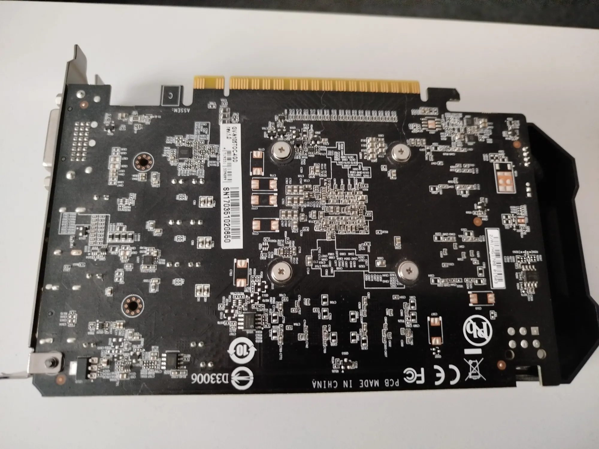 Image du produit Gigabyte GeForce GTX 1050 Ti OC (4 Go)