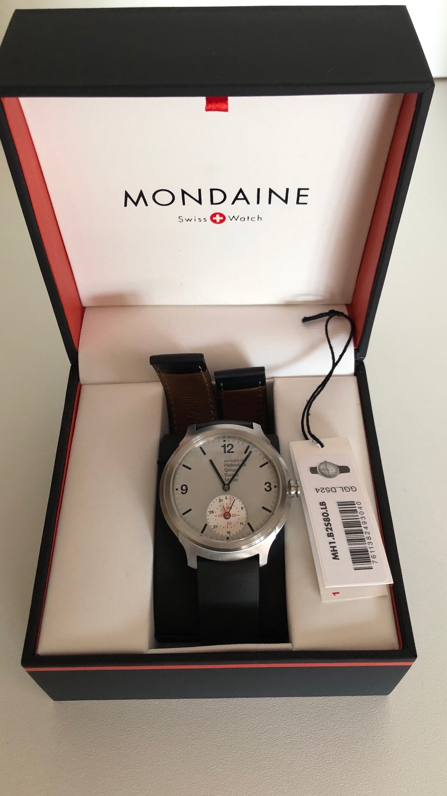 Produktbild Mondaine Helvetica Connected Limited Edition 1957 (Analoguhr, Swiss Made, Hybrid Uhr, 44 mm)
