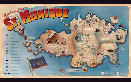Ich starte mein Abenteuer auf der Insel St. Monique.