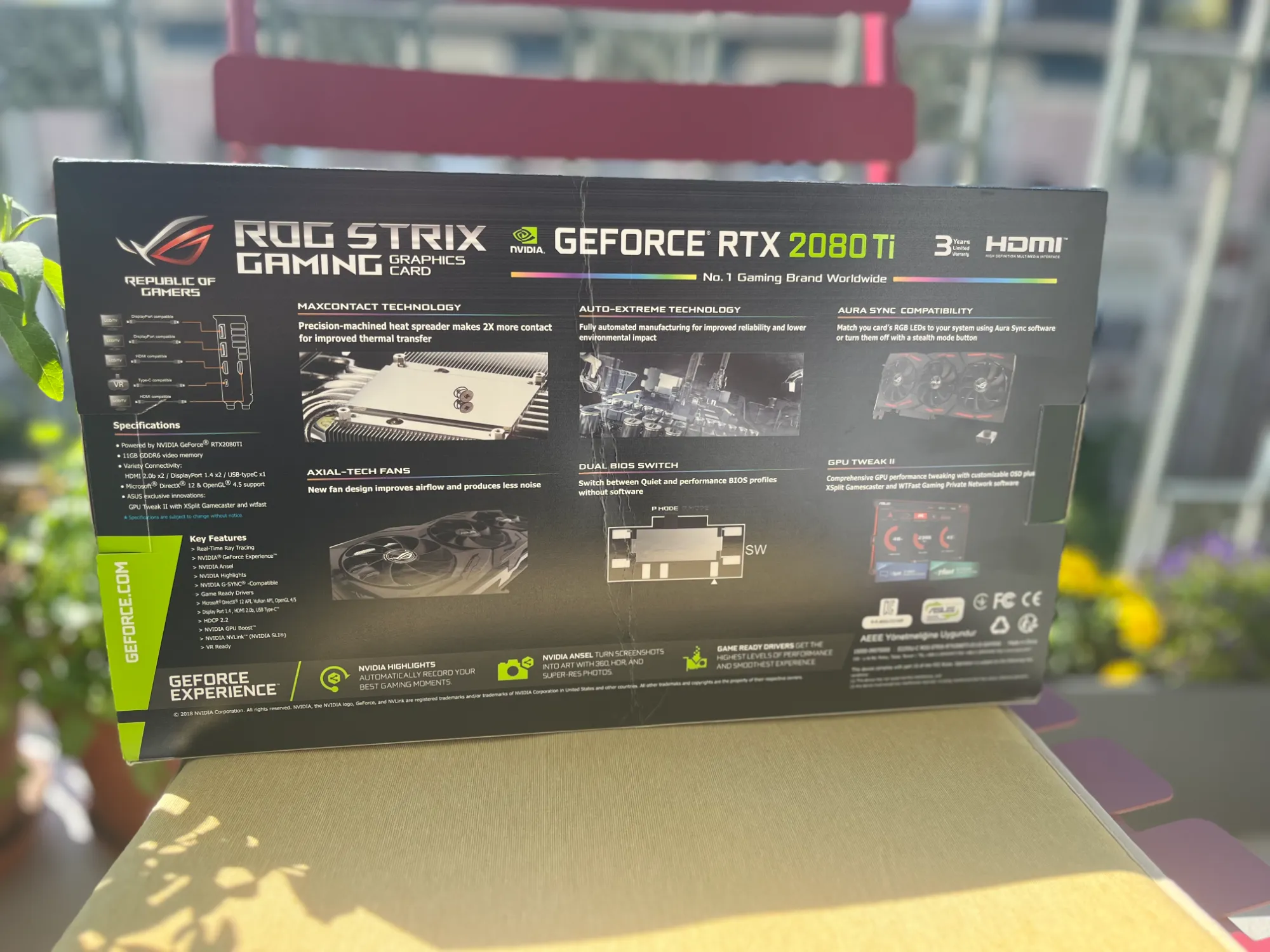 Produktbild ASUS GeForce RTX 2080 Ti ROG Strix O11G Gaming (11 GB)