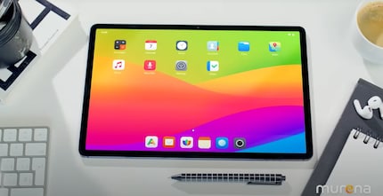 e/OS 3.0 on a tablet.