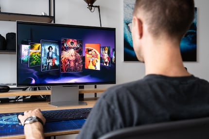 Il 3D Hub del Samsung Odyssey funge da launcher per i giochi compatibili.