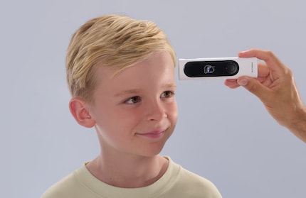 La mesure de la température se fait sans contact.