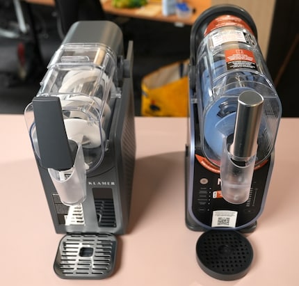 Links die Kopie von Klamer, rechts das Original von SharkNinja.