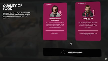Je ne peux pas toujours contenter tout le monde et je dois choisir entre deux positions.