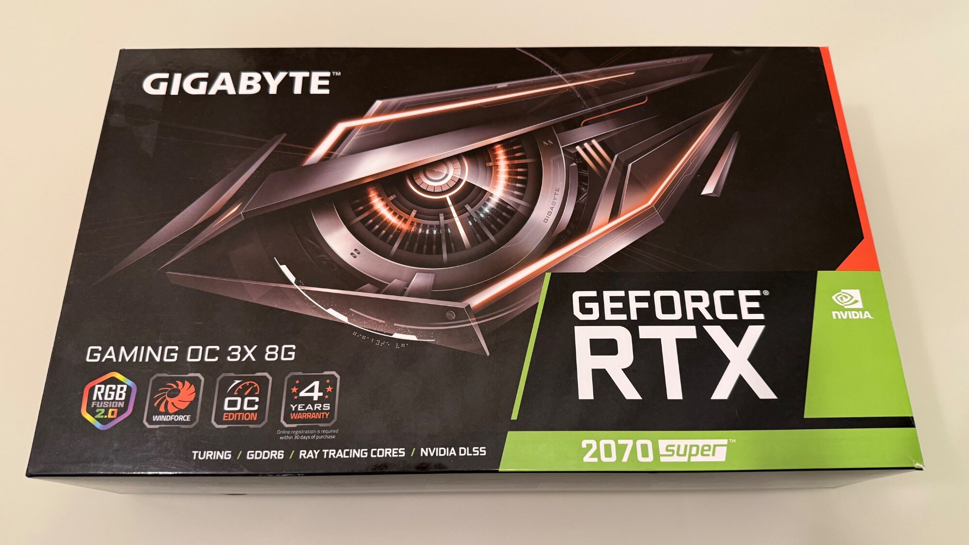 Actual product image Gigabyte GeForce RTX 2070S Gaming OC (8 GB)