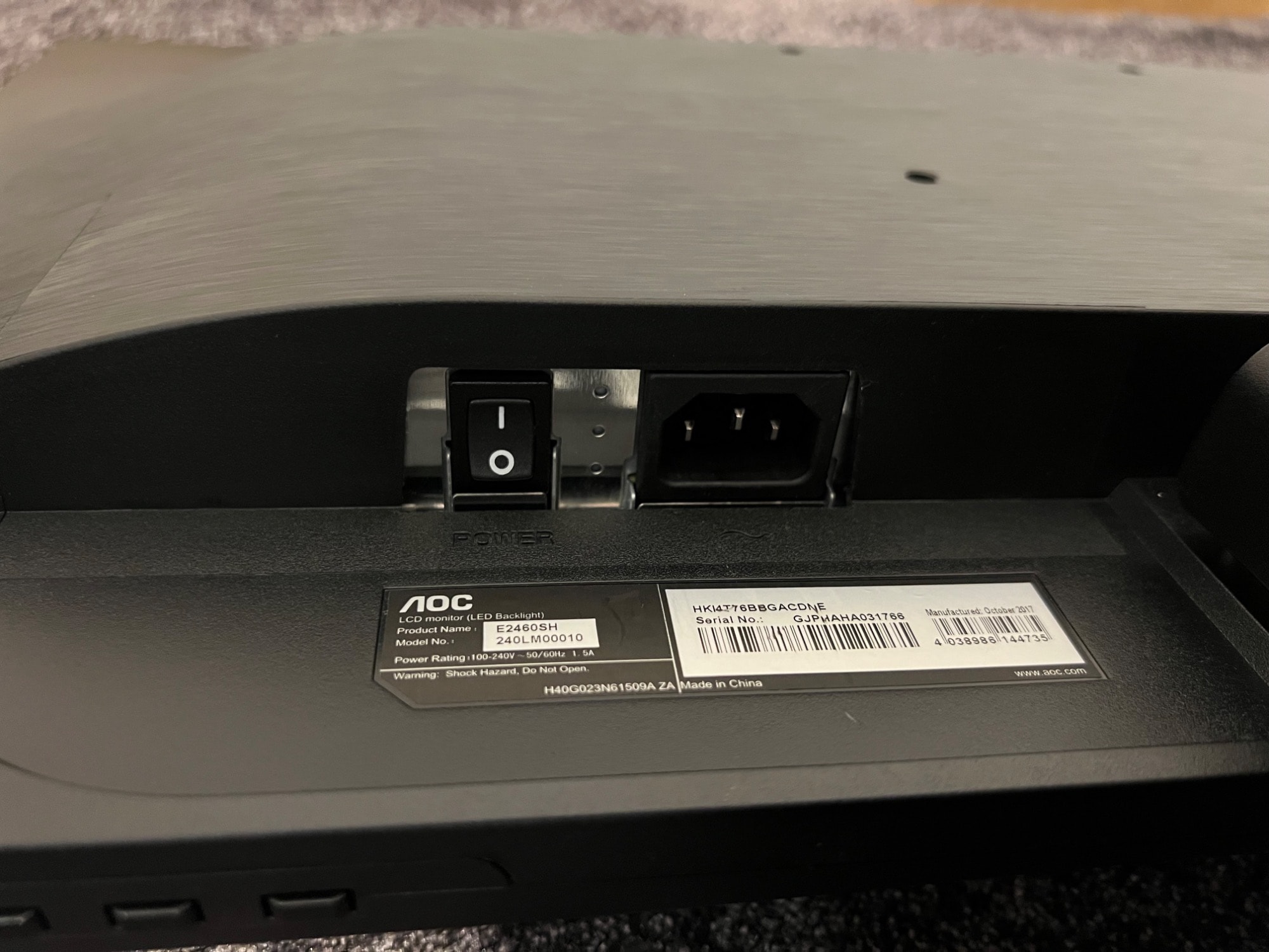 Produktbild AOC e2460Sh (1920 x 1080 Pixel, 24")