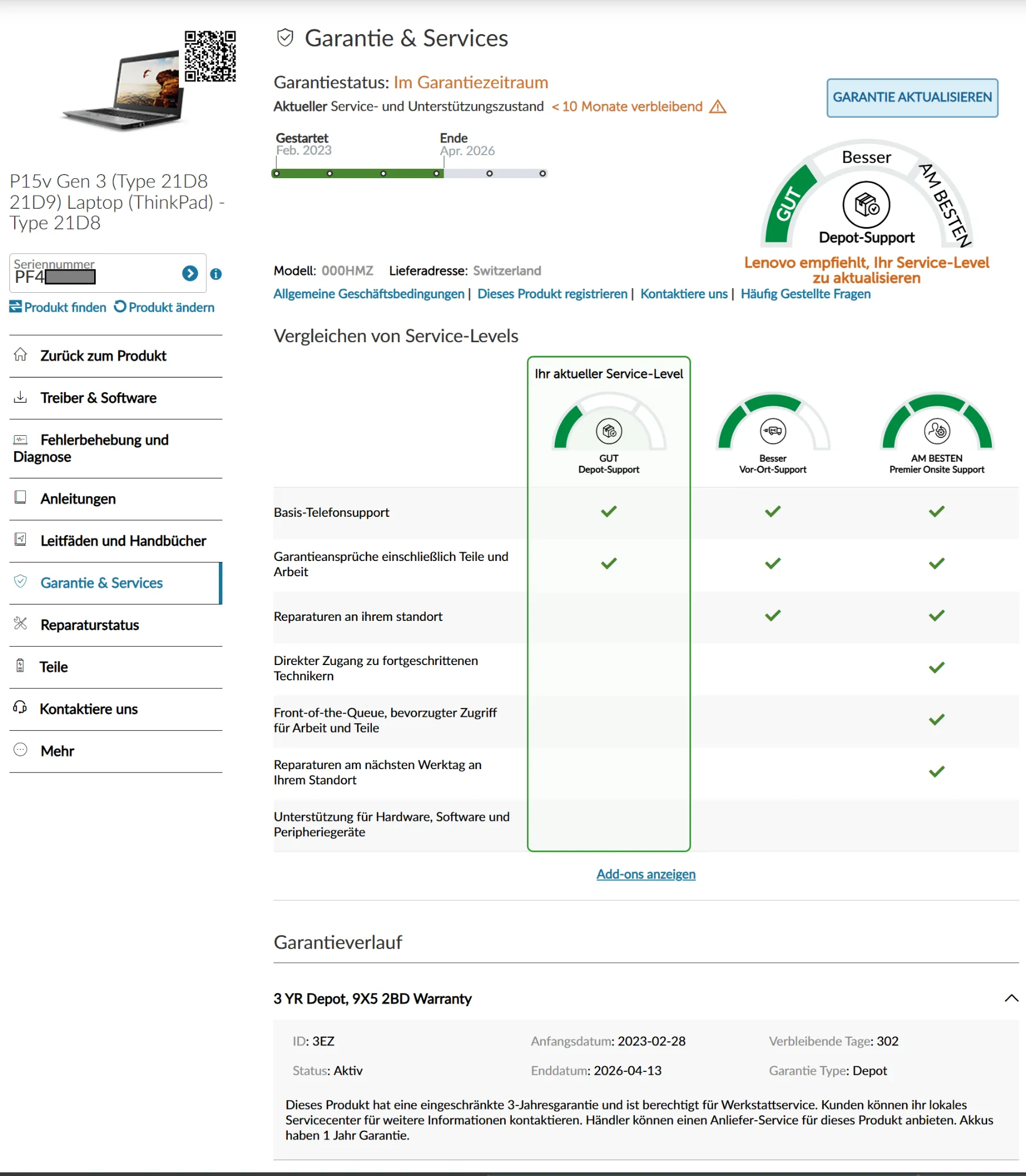 Produktbild Lenovo ThinkPad P15v Gen 3 (15.60", Intel Core i7-12700H, 32 GB, 1000 GB, CH)
