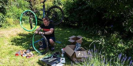 Stefan Hack von Trail Supply bei der Arbeit.